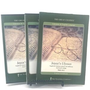 The Great Courses Joyce's Ulysses Parts 1 & 2 Audio CD & Guidebook Heffernan 237